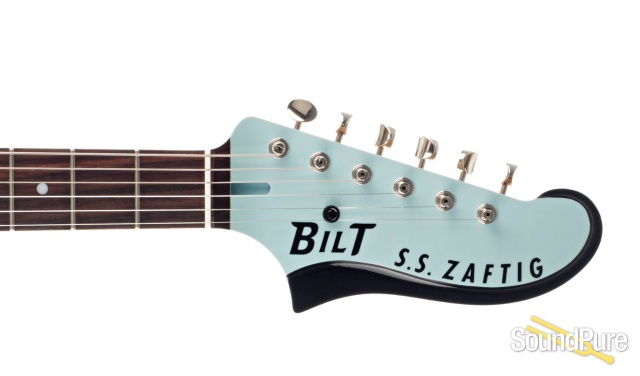 BilT SS Zaftig Sonic Blue Electric Guitar #19606 — image 3