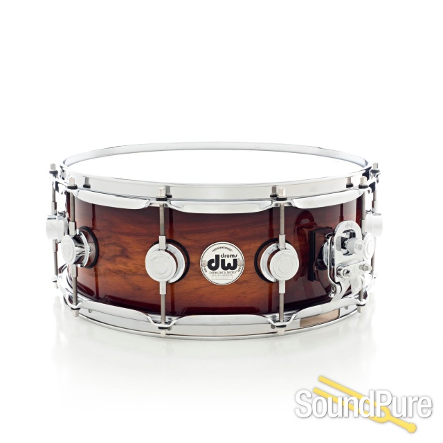 DW 5.5x14 Santa Monica Series Maple Snare Drum-Padauk — image 1
