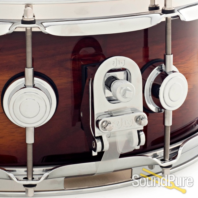 DW 5.5x14 Santa Monica Series Maple Snare Drum-Padauk — image 5