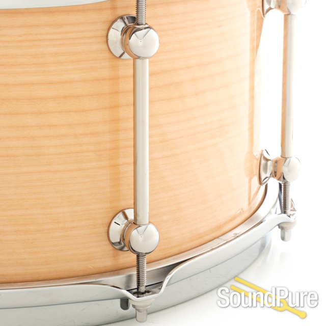 Metro 7x14 Crabapple 12Ply Snare Drum Natural Gloss — image 4