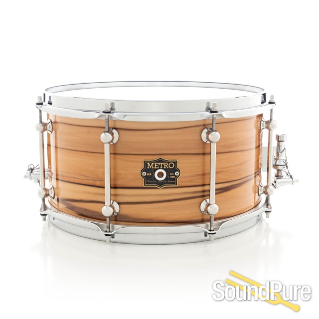 Metro 7x14 Blackbutt 16 Ply Snare Drum Blackheart Gloss — image 1