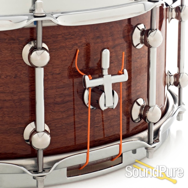 Metro Drums 6x14 Jarrah Ply Snare Drum Natural Gloss — image 5
