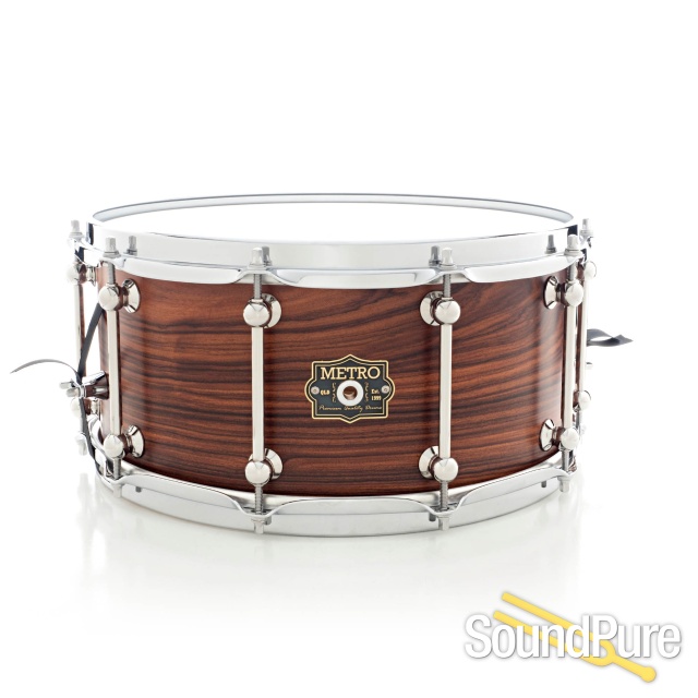 Metro 6.5x14 Tasmanian Blackwood Ply Snare Drum Rosewood — image 1