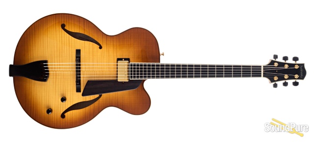 Sadowsky Jim Hall Model Caramel Burst Archtop #A1297 - Used — image 9