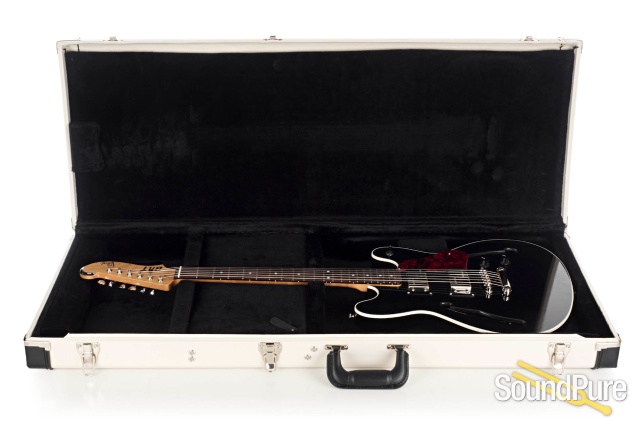 BilT Volare Flat Top Black Semi-Hollow Electric #19607 — image 5