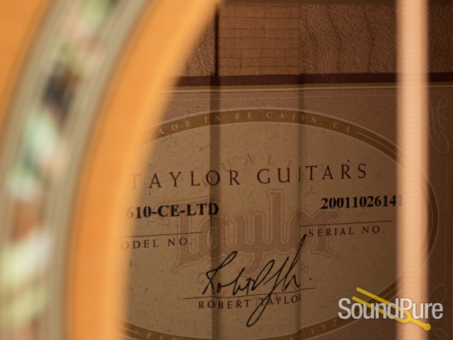 Taylor 610ce-LTD Acoustic Guitar #20011026141 - Used — image 2