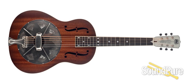 National M2 Mahogany 12-Fret Resonator Guitar #22931 — image 8