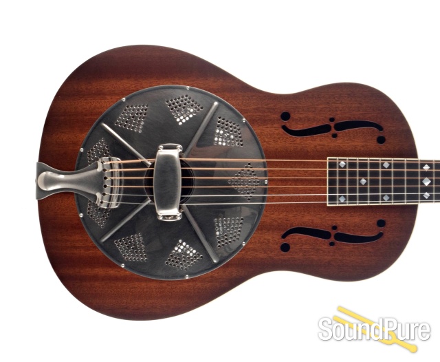 National M2 Mahogany 12-Fret Resonator Guitar #22931 — image 9