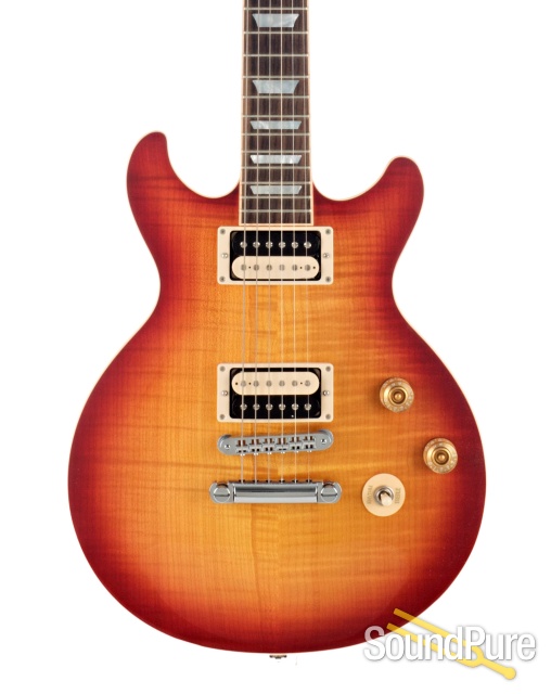 Gibson LP Std Double Cutaway Cherry Burst #160121063 - Used — image 1
