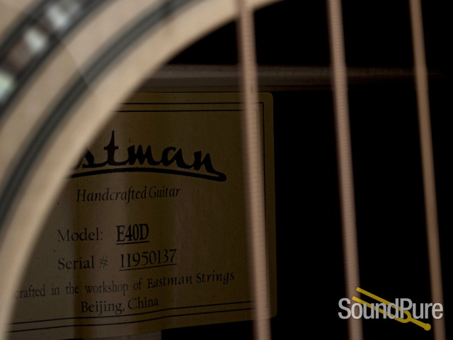 Eastman E40D Adirondack/Rosewood Dreadnought #11950137 — image 9