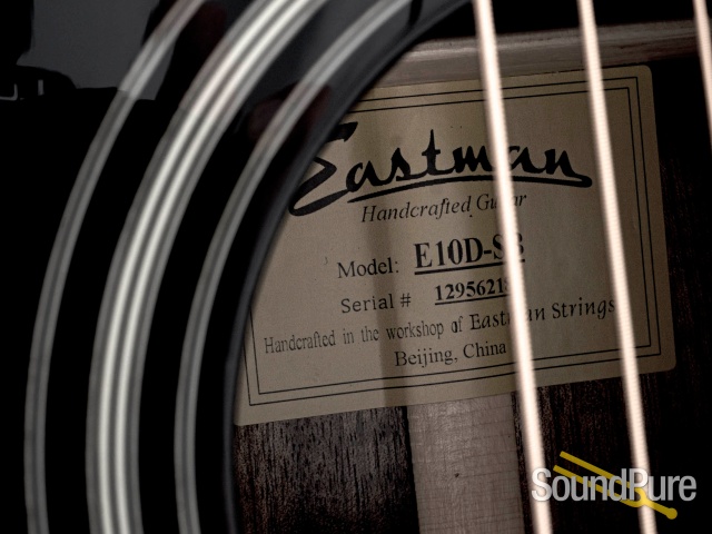 Eastman E10D-SB Addy/Mahogany Acoustic Guitar #12956218 — image 5