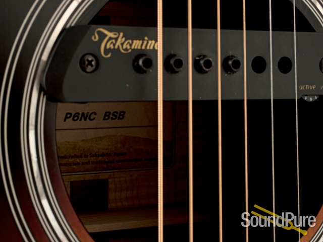 Takamine P6NC Brown Sunburst Acoustic #50120009 - Used — image 6