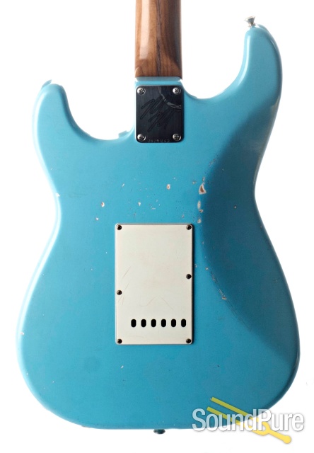 Mario Guitars S-Style Relic Daphne Blue Electric #1019462 — image 6