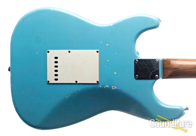 Mario Guitars S-Style Relic Daphne Blue Electric #1019462 — image 7