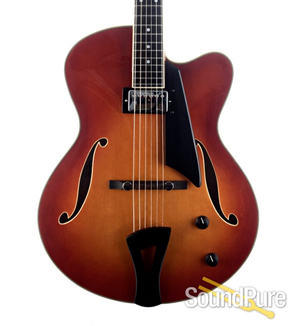 Comins GCS-16-1 Spruce/Maple Violin Burst Archtop #118064 — image 1