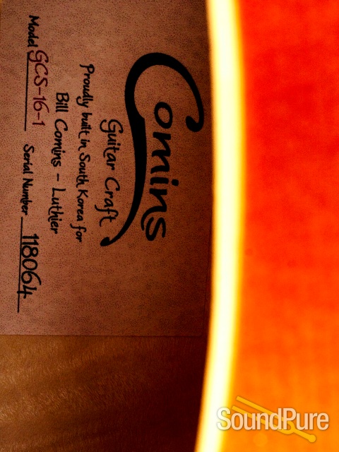 Comins GCS-16-1 Spruce/Maple Violin Burst Archtop #118064 — image 6