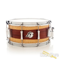 Pork Pie 6.5x14 Maple/Ash Snare Drum Padauk Sap Veneer Pork Pie 6.5x14 Maple/Ash Snare Drum Padauk Sap Veneer