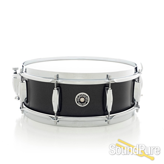 Gretsch 5x14 Brooklyn Series Snare Drum Satin Black Met. 8 — image 1