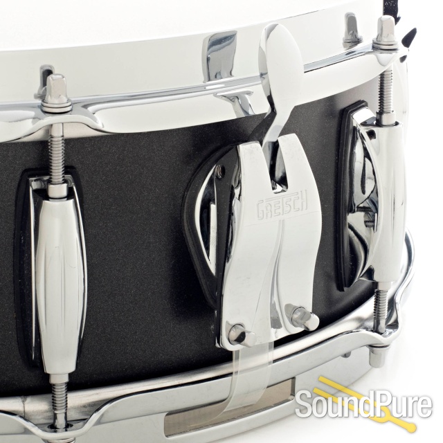 Gretsch 5x14 Brooklyn Series Snare Drum Satin Black Met. 8 — image 5