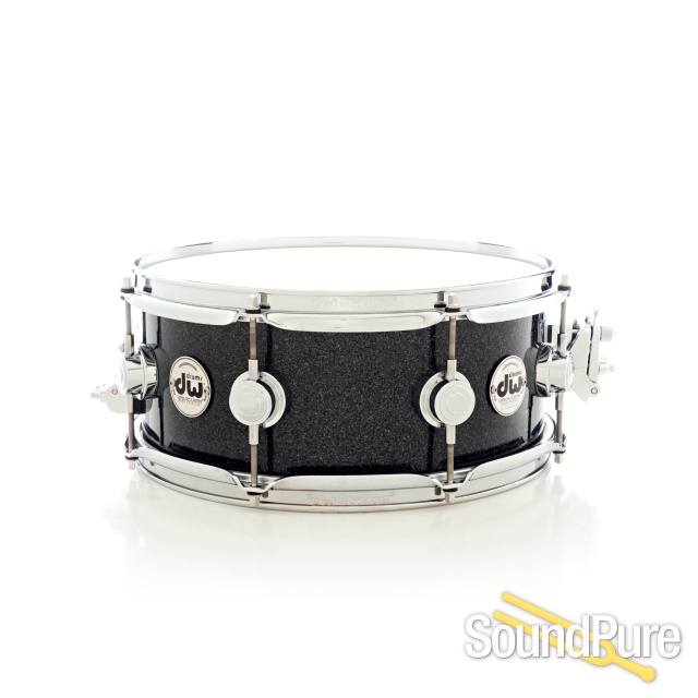 DW 5.5x13 Collectors Series Maple Snare Drum Black Ice — image 1