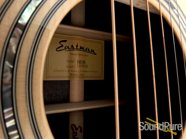 Eastman E40OM Adirondack/Rosewood Acoustic Guitar #13950419 — image 6
