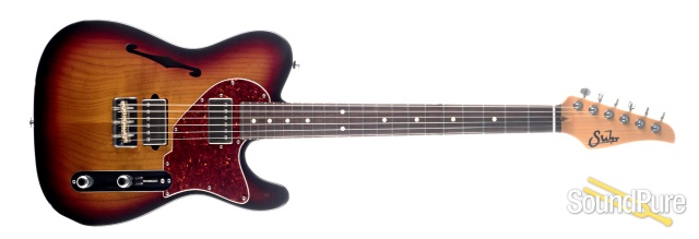 Suhr Alt T 3-Tone Sunburst HH Electric Guitar #JS7U3J — image 3