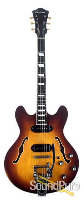 Eastman T64/V-GB Thinline Electric Guitar #11850329 - Used — image 3