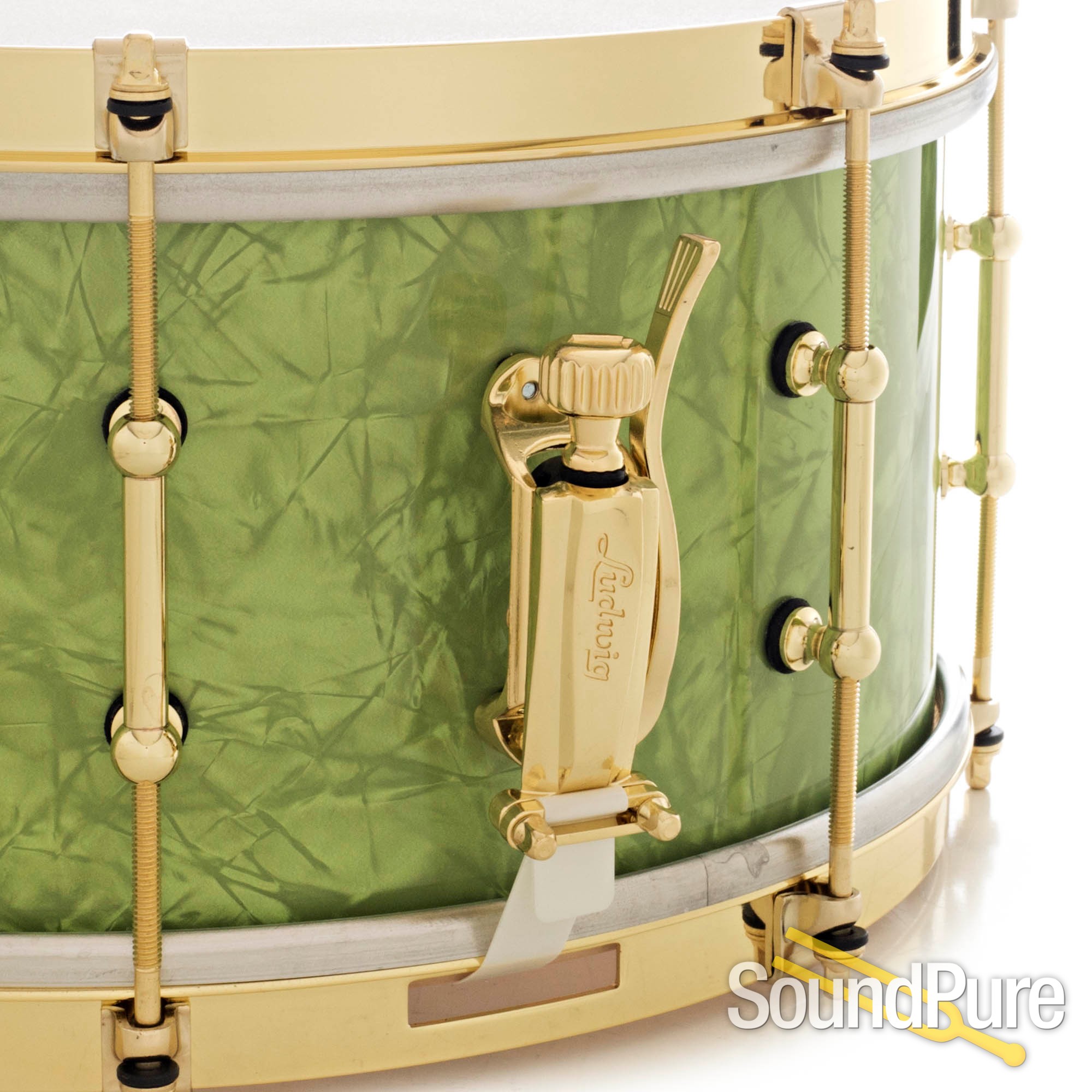 Ludwig 6.5x14 110th Anniversary Snare Drum Emerald Pearl