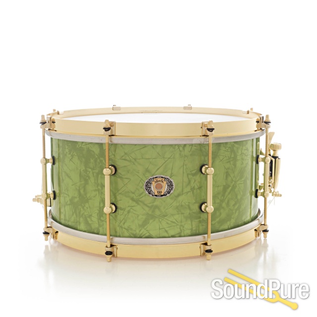 Ludwig 6.5x14 110th Anniversary Snare Drum Emerald Pearl — image 1