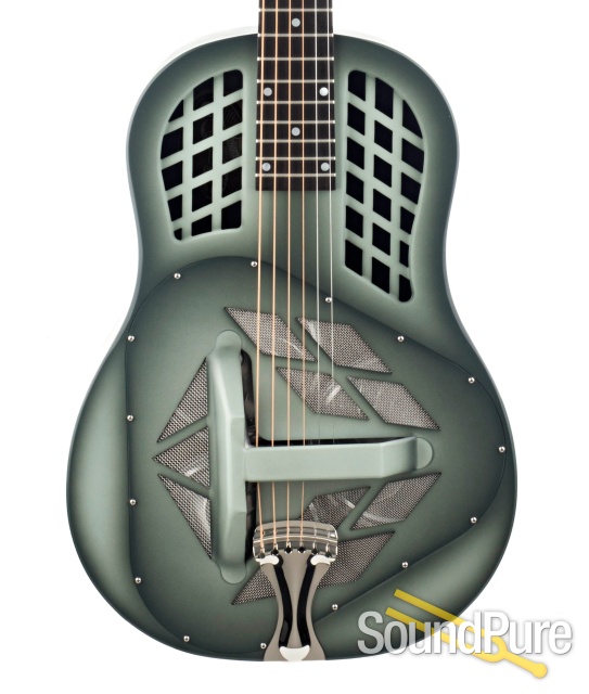 National NRP Steel Vintage Olive 12-Fret Resonator #23234 — image 1
