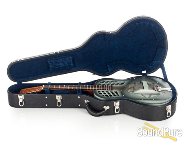 National NRP Steel Vintage Olive 12-Fret Resonator #23234 — image 5