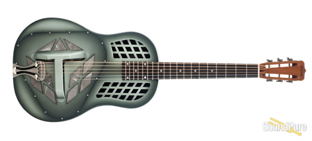 National NRP Steel Vintage Olive 12-Fret Resonator #23234 — image 8