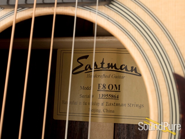 Eastman E8OM Sitka/Rosewood Acoustic Guitar #13955864 — image 3
