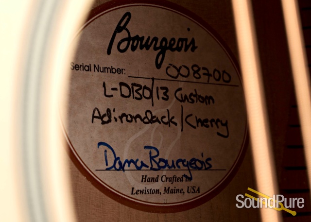 Bourgeois L-DBO/N-13 Fret Custom Cherry Acoustic #8700 — image 4