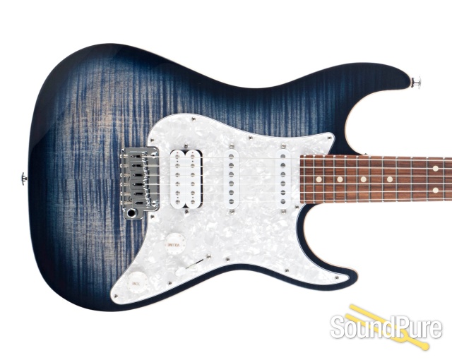 Suhr Standard Plus Faded Trans Whale Blue Burst #JS5P5D — image 9