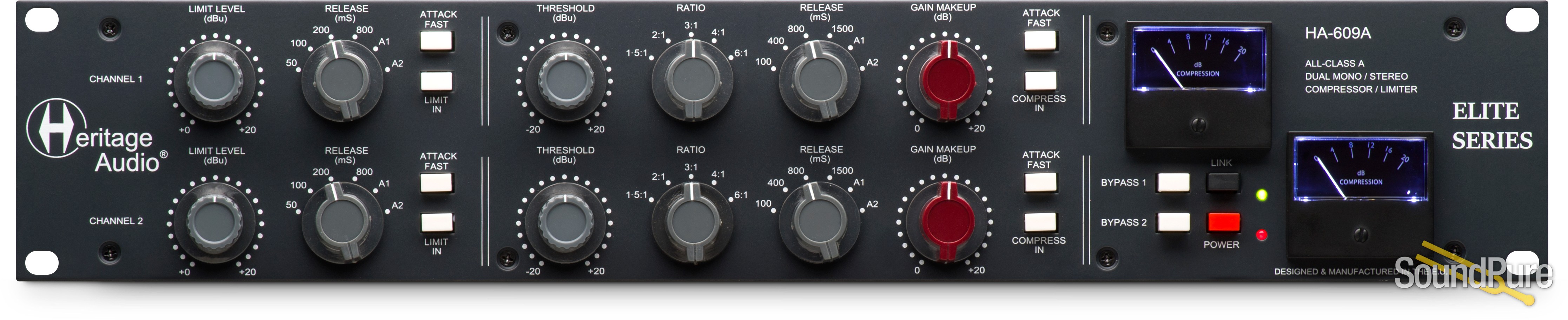 Heritage Audio HA609A Dual Channel Compressor
