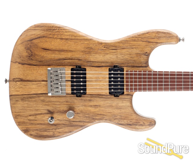 Luxxtone El Machete Black Limba Electric Guitar #0271 - Used — image 9