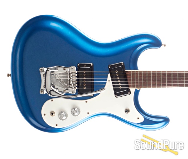 Mosrite Moseley Blue Electric Guitar #V5536 - Used — image 10