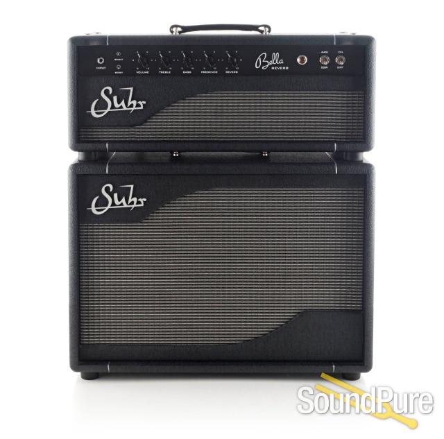 Suhr Bella Reverb Head & Cabinet, Black - Used — image 1