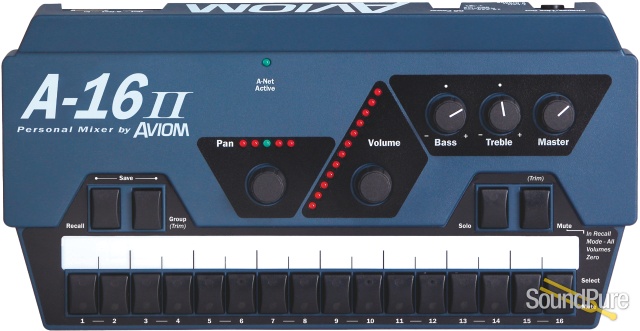 Aviom A-16II Monitoring System Personal Mixer