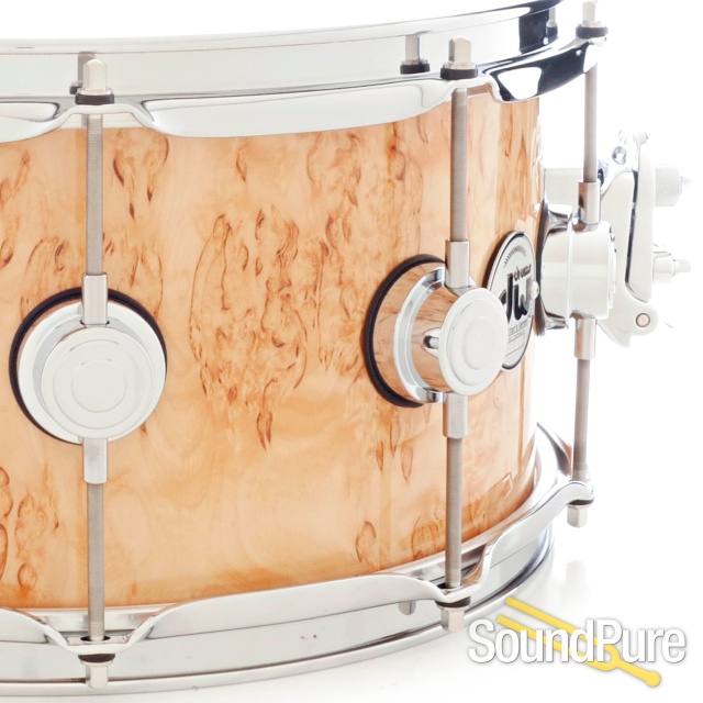 DW 6.5x14 Collectors Exotic Maple Snare Drum-Kurilian Birch — image 4