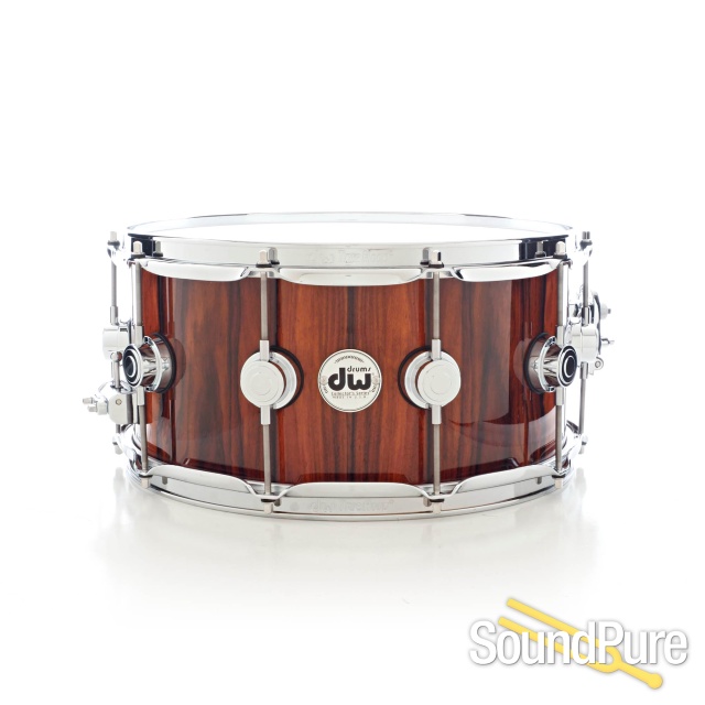DW 6.5x14 Collectors Exotic Series Mahogany Snare Drum-Santo — image 1