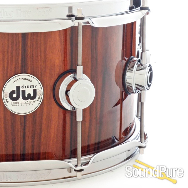DW 6.5x14 Collectors Exotic Series Mahogany Snare Drum-Santo — image 4