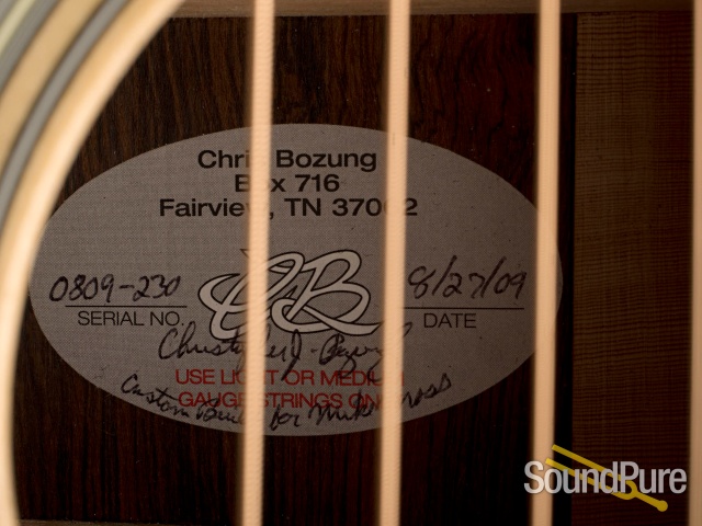 Bozung CB Special Addy/Brazilian RW Acoustic #0809230 - Used — image 6