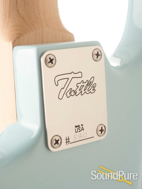 Tuttle Custom Classic S Sonic Blue Nitro Electric #580 — image 6