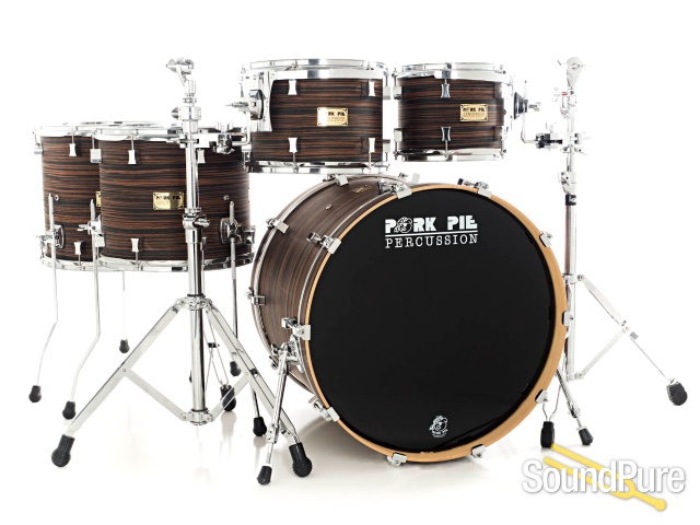 Pork Pie 5pc Maple Drum Set- Macassar Ebony