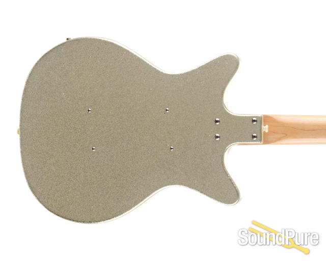 Danelectro DC2 Reissue Silver Sparkle Electric Bass - Used — image 7