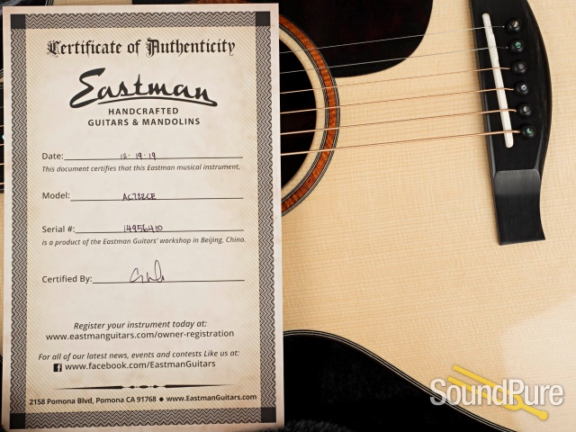 Eastman AC722CE Grand Auditorium Acoustic #14956410 — image 10