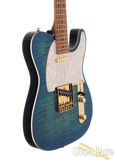 Suhr Classic T Aqua Blue Burst Electric #JS5J9L — image 5
