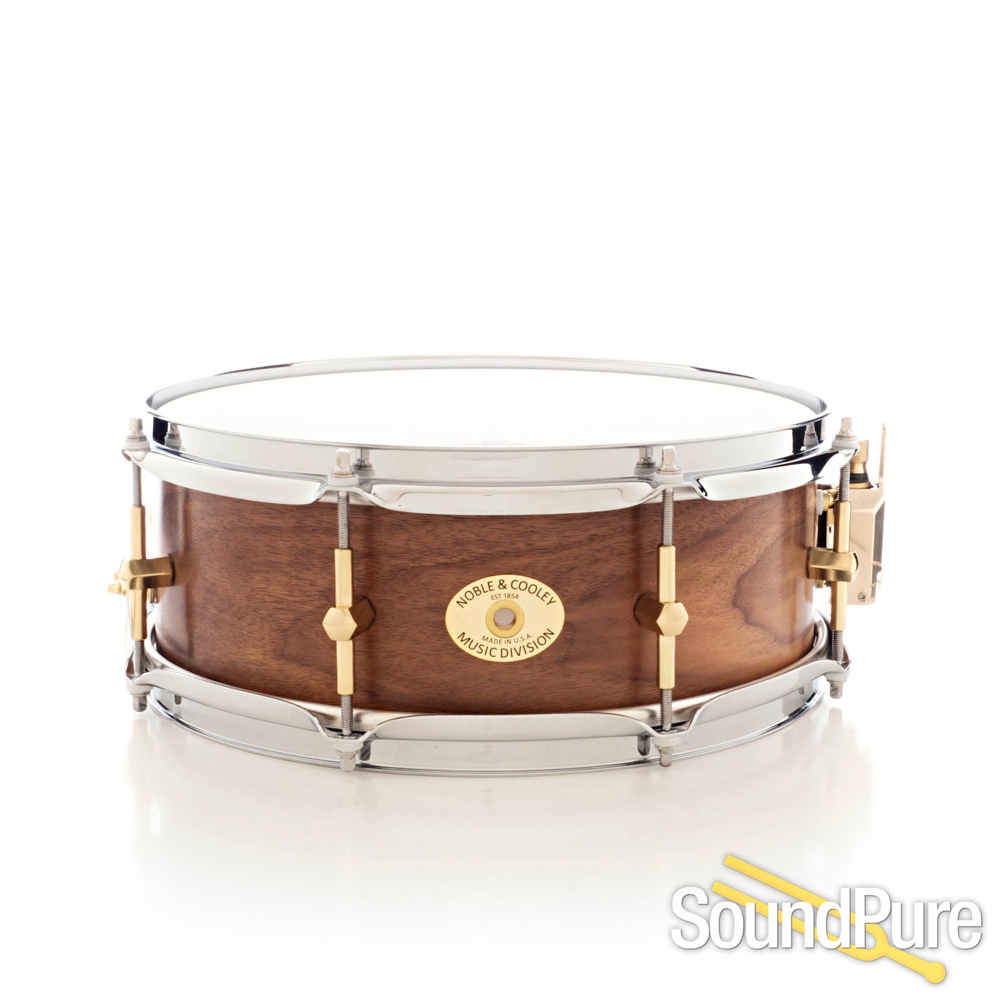 Noble & Cooley 5x13 SS Classic Walnut Snare DrumNatural